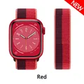Bracelet nylon Correa 40 à 49 mm pour Apple Watch – Couleur du bracelet Plum-Red