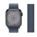Bracelet nylon Correa 40 à 49 mm pour Apple Watch – Couleur du bracelet Storm Blue