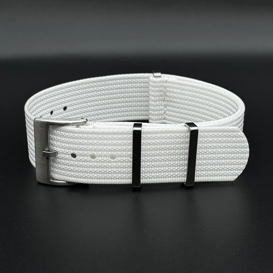 Bracelet nylon côtelé 19 à 21 mm