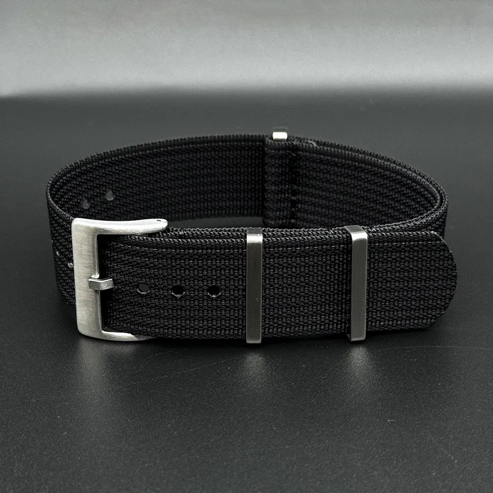 Bracelet nylon côtelé 19 à 21 mm