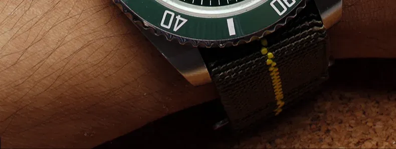 Bracelet nylon élastique 18 à 22 mm style militaire