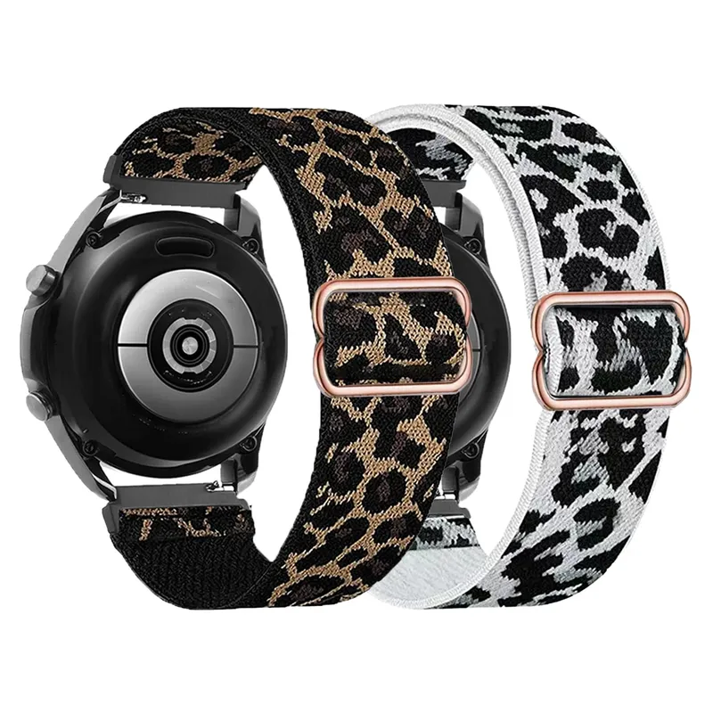 Bracelet nylon élastique 20 à 22 mm Samsung et Huawei