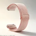 Bracelet nylon élastique 20 à 22 mm Samsung et Huawei – Couleur du bracelet W Rose Powder