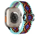 Bracelet nylon élastique 38 à 49 mm pour Apple Watch – Couleur du bracelet bohemian scan 68