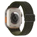 Bracelet nylon élastique 38 à 49 mm pour Apple Watch – Couleur du bracelet cargo khaki 23