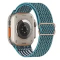 Bracelet nylon élastique 38 à 49 mm pour Apple Watch – Couleur du bracelet celestial teal 6
