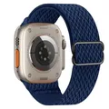 Bracelet nylon élastique 38 à 49 mm pour Apple Watch – Couleur du bracelet dark blue 24