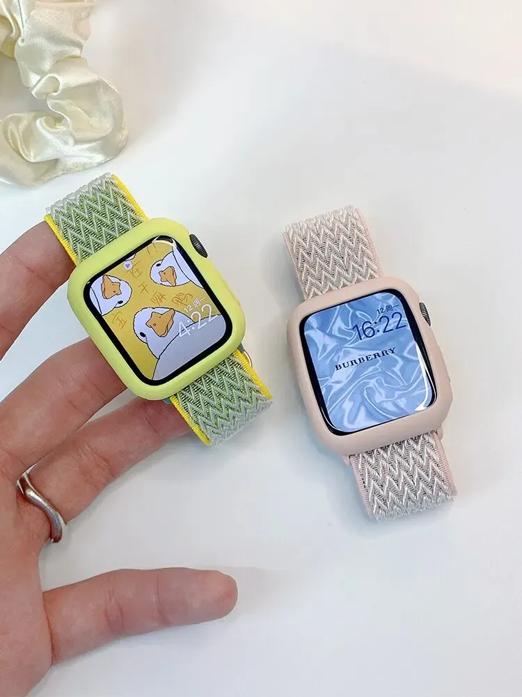 Bracelet nylon élastique 38 à 49 mm pour Apple Watch