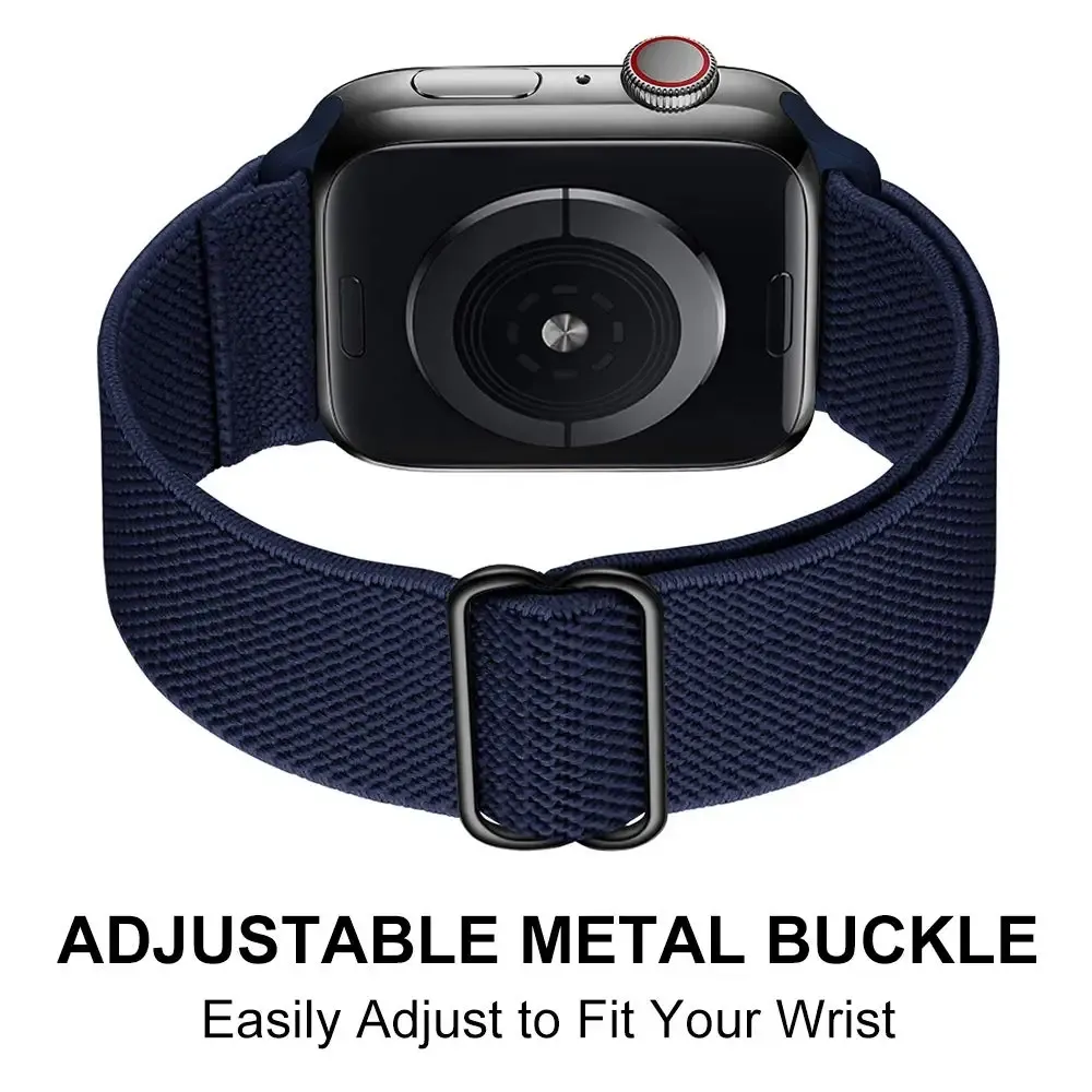 Bracelet nylon élastique 38 à 49 mm pour Apple Watch