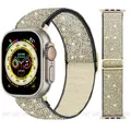 Bracelet nylon élastique 38 à 49 mm pour Apple Watch – Couleur du bracelet Flash Gold 40