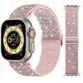 Bracelet nylon élastique 38 à 49 mm pour Apple Watch – Couleur du bracelet Flash pink 34