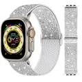 Bracelet nylon élastique 38 à 49 mm pour Apple Watch – Couleur du bracelet Flash Silver 38