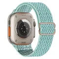 Bracelet nylon élastique 38 à 49 mm pour Apple Watch – Couleur du bracelet Marine green 18