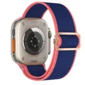 Bracelet nylon élastique 38 à 49 mm pour Apple Watch – Couleur du bracelet mid pink 59