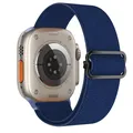 Bracelet nylon élastique 38 à 49 mm pour Apple Watch – Couleur du bracelet midnight blue 46