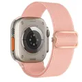 Bracelet nylon élastique 38 à 49 mm pour Apple Watch – Couleur du bracelet pink sand 50