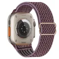 Bracelet nylon élastique 38 à 49 mm pour Apple Watch – Couleur du bracelet Smokey mauve 12