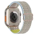 Bracelet nylon élastique 38 à 49 mm pour Apple Watch – Couleur du bracelet Wave camel 2