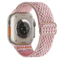 Bracelet nylon élastique 38 à 49 mm pour Apple Watch – Couleur du bracelet Wave pink sand 17
