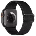 Bracelet nylon élastique 40 à 49 mm pour Apple Watch – Couleur du bracelet Black