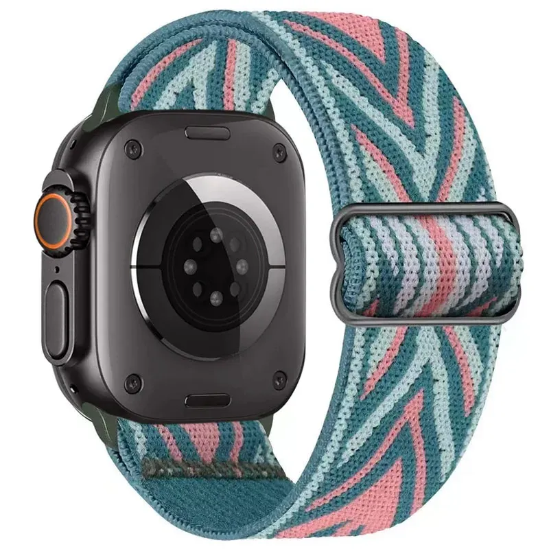 Bracelet nylon élastique 40 à 49 mm pour Apple Watch