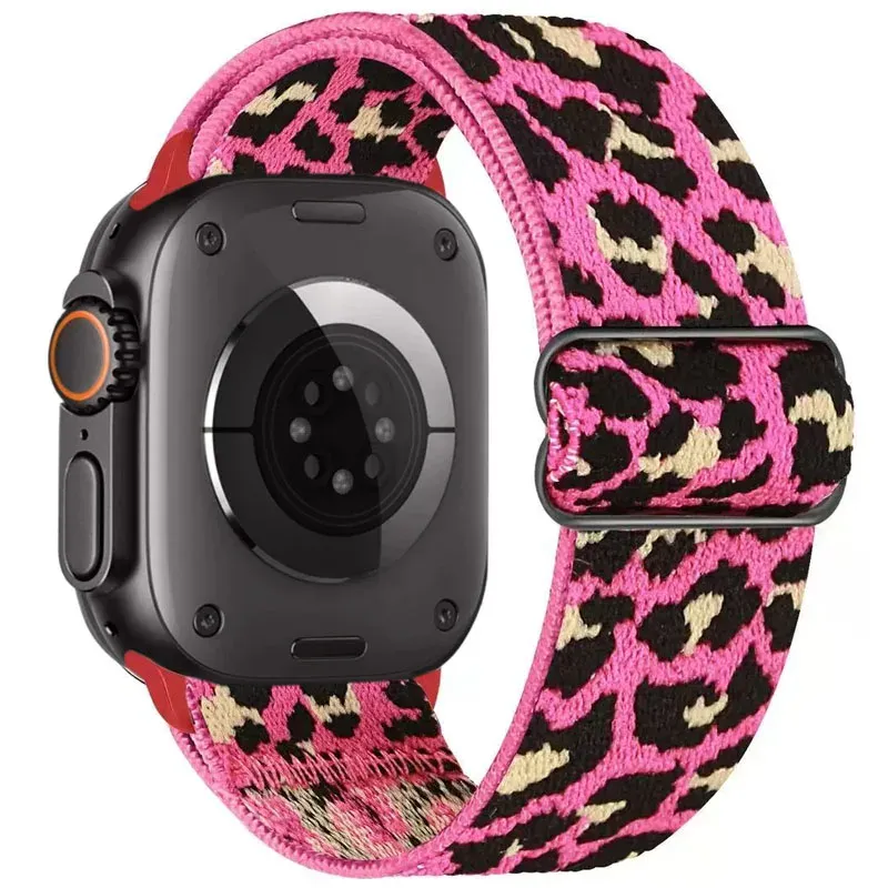 Bracelet nylon élastique 40 à 49 mm pour Apple Watch