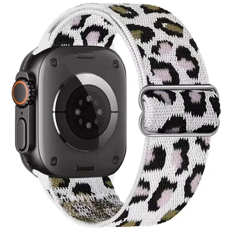 Bracelet nylon élastique 40 à 49 mm pour Apple Watch