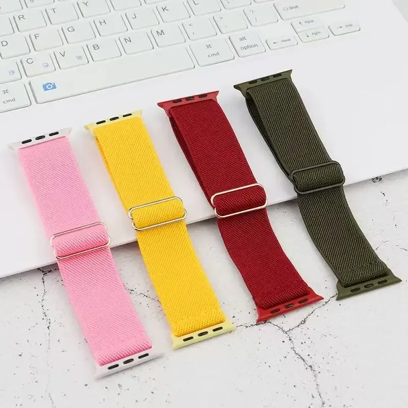 Bracelet nylon élastique 40 à 49 mm pour Apple Watch