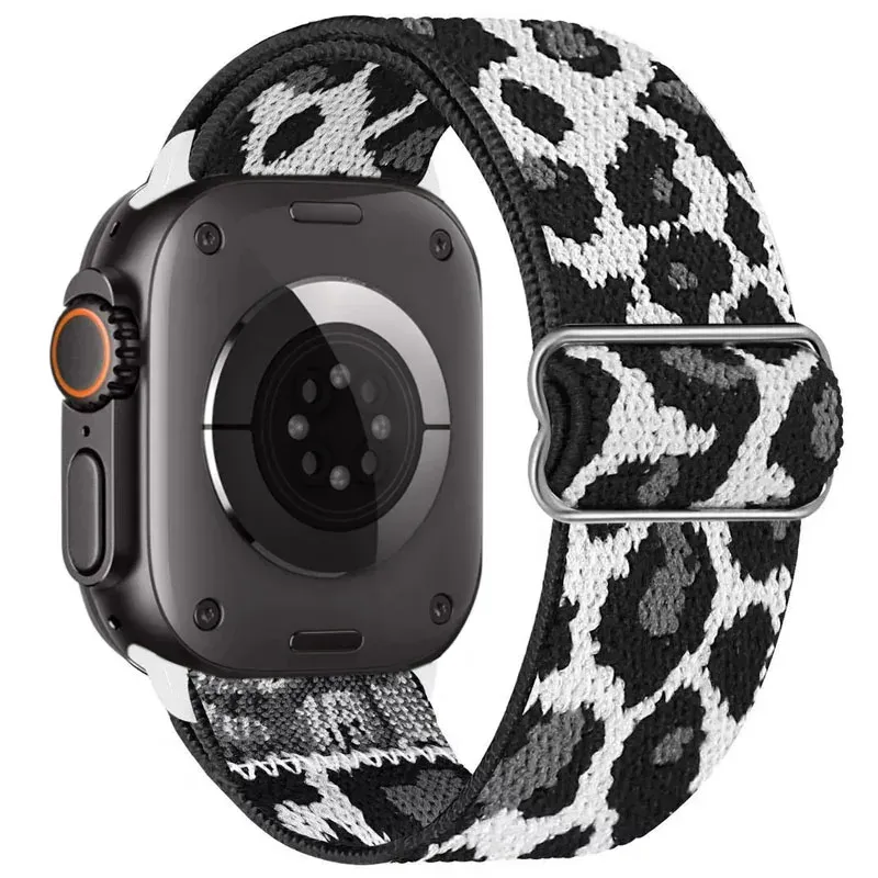 Bracelet nylon élastique 40 à 49 mm pour Apple Watch