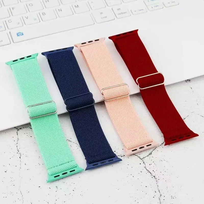 Bracelet nylon élastique 40 à 49 mm pour Apple Watch