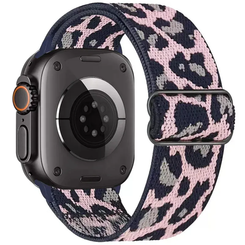 Bracelet nylon élastique 40 à 49 mm pour Apple Watch