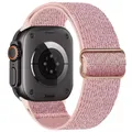 Bracelet nylon élastique 40 à 49 mm pour Apple Watch – Couleur du bracelet Flash pink sand