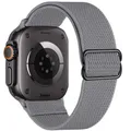 Bracelet nylon élastique 40 à 49 mm pour Apple Watch – Couleur du bracelet Grey