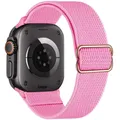 Bracelet nylon élastique 40 à 49 mm pour Apple Watch – Couleur du bracelet Pink