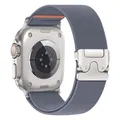 Bracelet nylon élastique pour Apple Watch Ultra 2 – Couleur du bracelet bleu gris