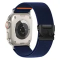 Bracelet nylon élastique pour Apple Watch Ultra 2 – Couleur du bracelet bleu nuit