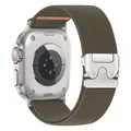 Bracelet nylon élastique pour Apple Watch Ultra 2 – Couleur du bracelet Vert armée