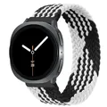 Bracelet nylon Galaxy Watch 8 40 à 46 mm boucle – Couleur du bracelet Black white