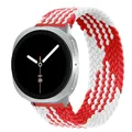 Bracelet nylon Galaxy Watch 8 40 à 46 mm boucle – Couleur du bracelet Red white