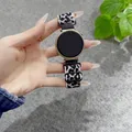 Bracelet nylon imprimé 18 à 22 mm pour montre connectée – Couleur du bracelet white leopard-1