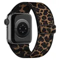Bracelet nylon imprimé léopard 38 à 49 mm pour Apple Watch – Couleur Brown