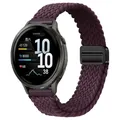 Bracelet nylon magnétique 18 mm pour Garmin et Huawei – Couleur du bracelet Dark Cherry