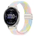 Bracelet nylon magnétique 18 mm pour Garmin et Huawei – Couleur du bracelet Light Rainbow