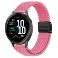 Bracelet nylon magnétique 18 mm pour Garmin et Huawei – Couleur du bracelet Tangerine pink
