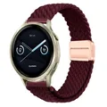 Bracelet nylon magnétique 18 mm pour Garmin et Huawei – Couleur du bracelet Wine red