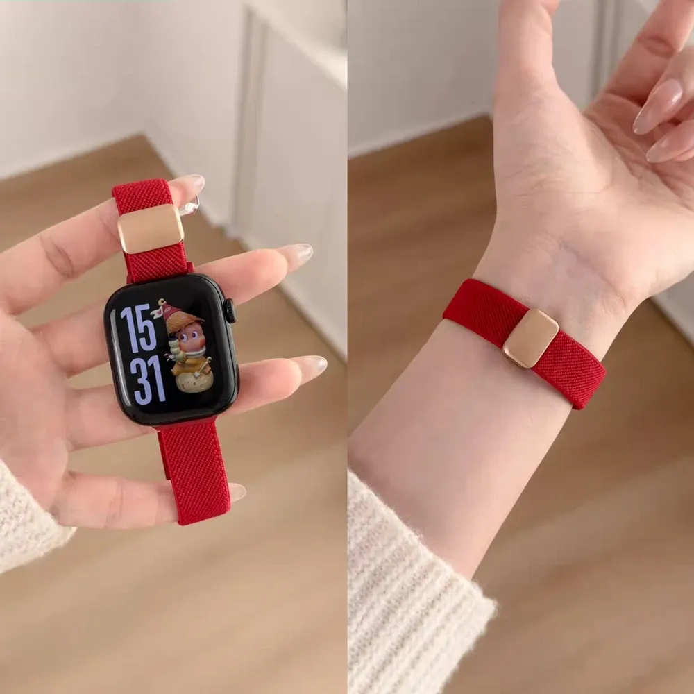 Bracelet nylon magnétique élastique 38 à 49 mm