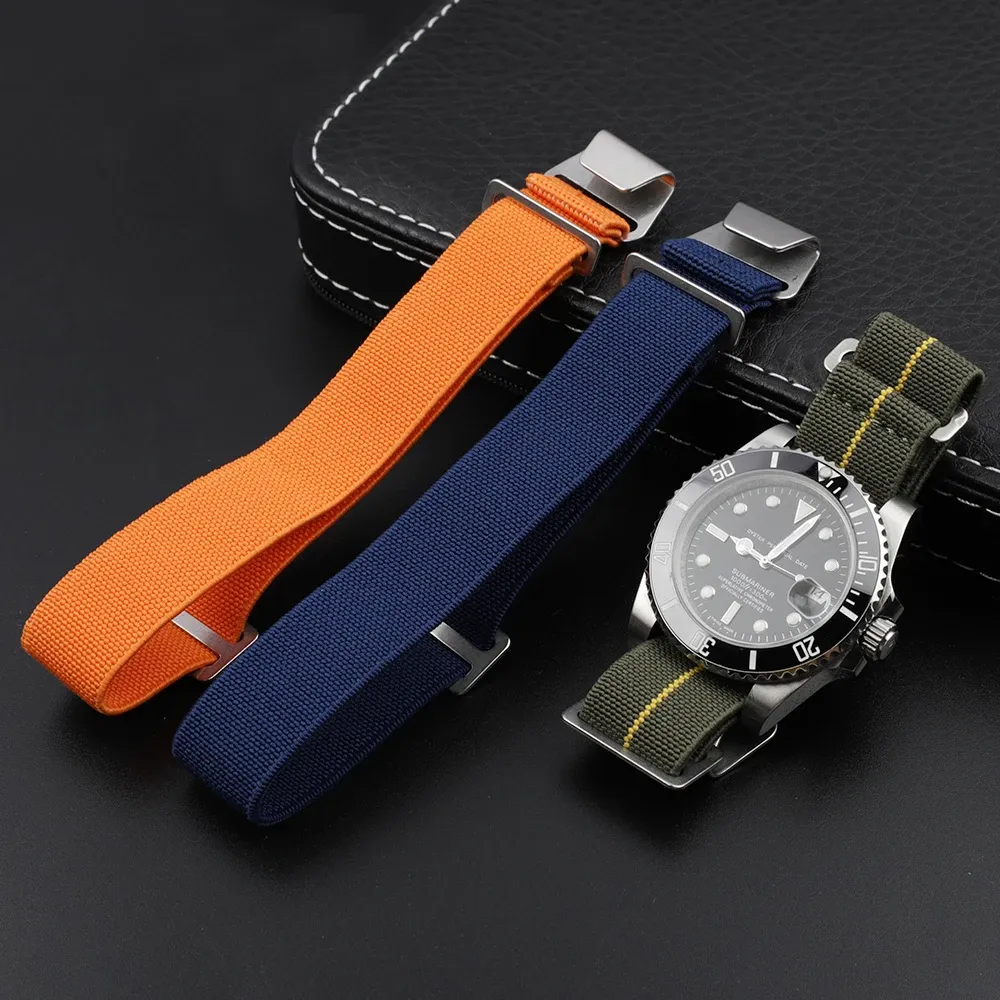 Bracelet nylon parachute 18 à 22 mm pour montre connectée