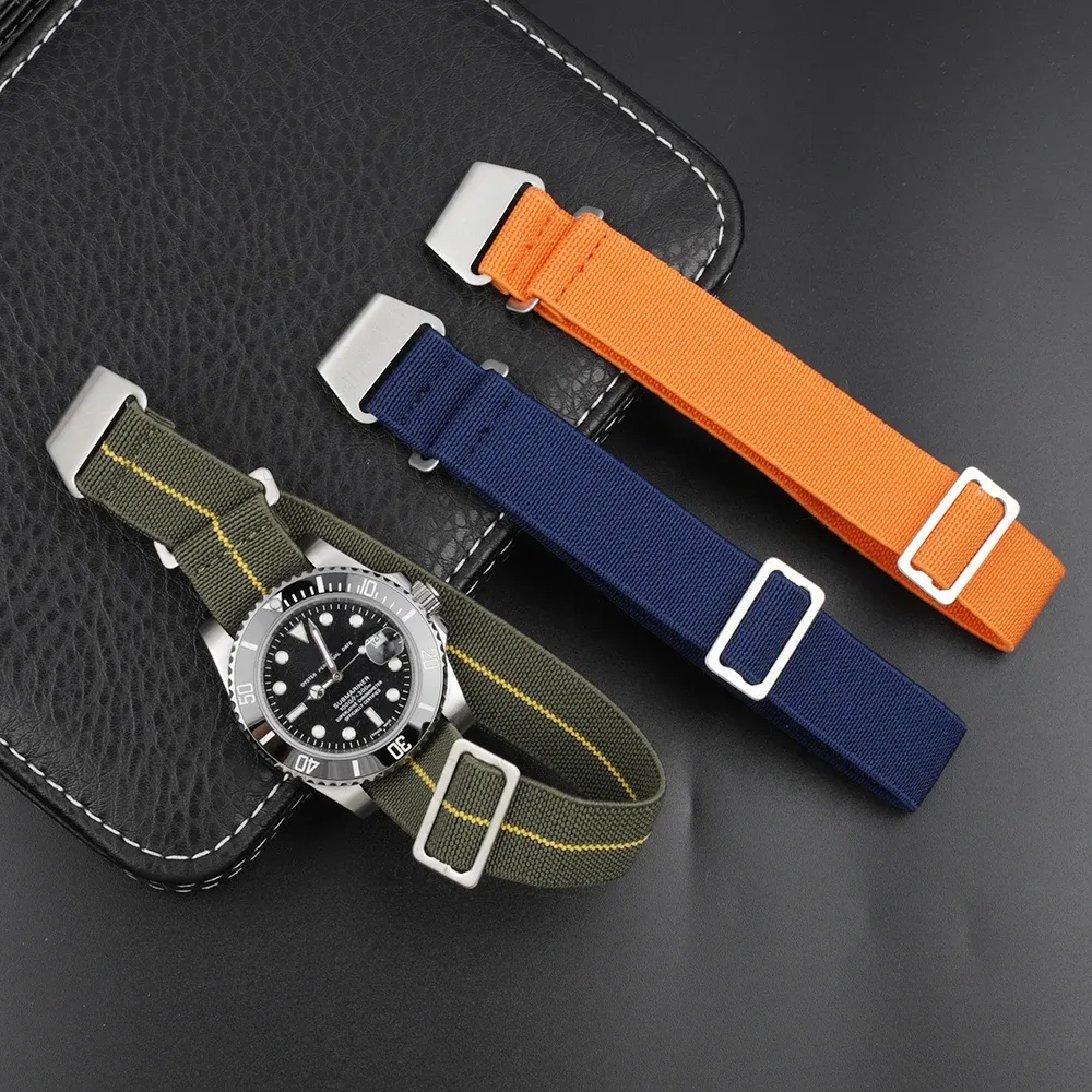 Bracelet nylon parachute 18 à 22 mm pour montre connectée