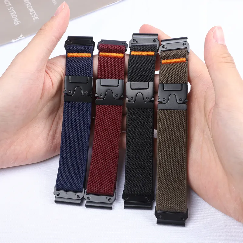Bracelet nylon parachute pour montre 22 à 26 mm