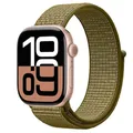 Bracelet nylon pour Apple Watch 40 à 49 mm – Couleur du bracelet 27 Olive Flak